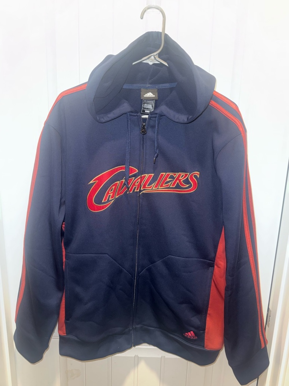 Adidas Navy Hoodie with Red Cavaliers